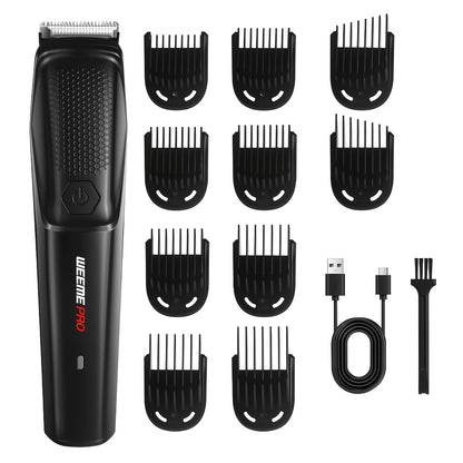 [Beard Trimmer for Men] WEEME Beard Trimmer for Men, Professional Hair Trimmer for Men Hair Clippers Eletric Razor Shavers Zero Gapped T Blade Edgers Liners Cordless, Rechargeable Mustache GroomingKit for Body
