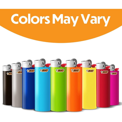 BIC Classic Maxi Pocket Lighters, Assorted Colors, 8-Count Tray of Lighters