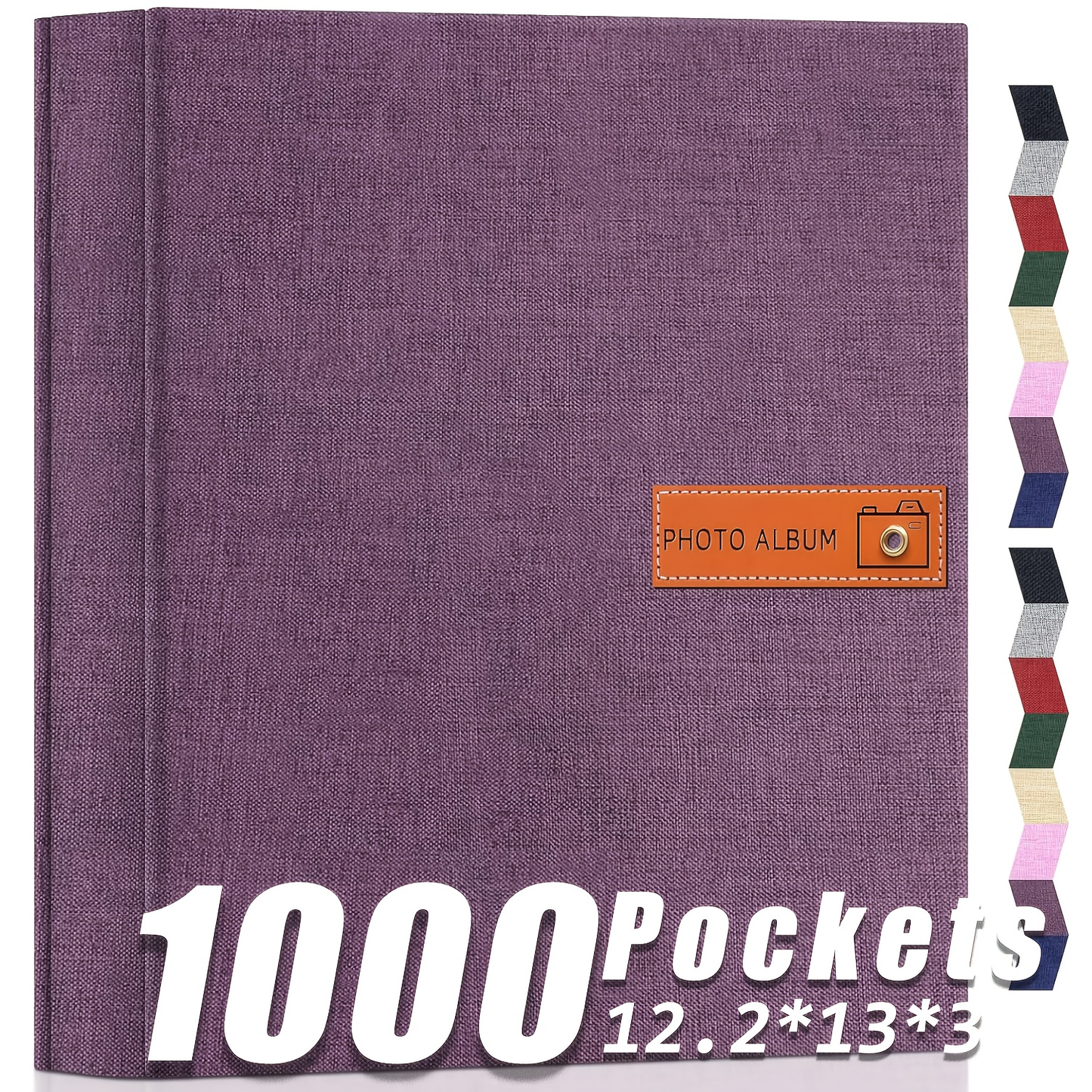 Photo Album 4x6 200 & 1000 Pockets with Label – Linen Hardcover Memory Book for Wedding, Baby, Travel, Anniversary, Birthday & Graduation Gifts