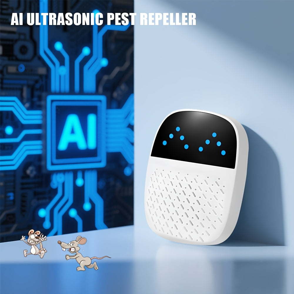 4pcs Dual-Mode Ultrasonic Insect Repellent Plug-In Indoor Mouse Repellent Harmless Home Mouse Repellent Repels Spiders Flies Ants Mice Roaches Wide Coverage - Suitable for Apartments, Dormitories And Household Necessities