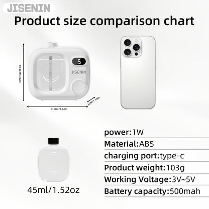 Aromatherapy Essential Oil Diffuser, Home Waterless Diffuser, Hanging Diffuser, 5 Spray Modes, 500mAh Rechargeable Battery, Smart Humidifier. Suitable for Desks, Bedroom Decor, Offices, Hotels, Kitchens, and Bathrooms. An Ideal Choice for Holiday