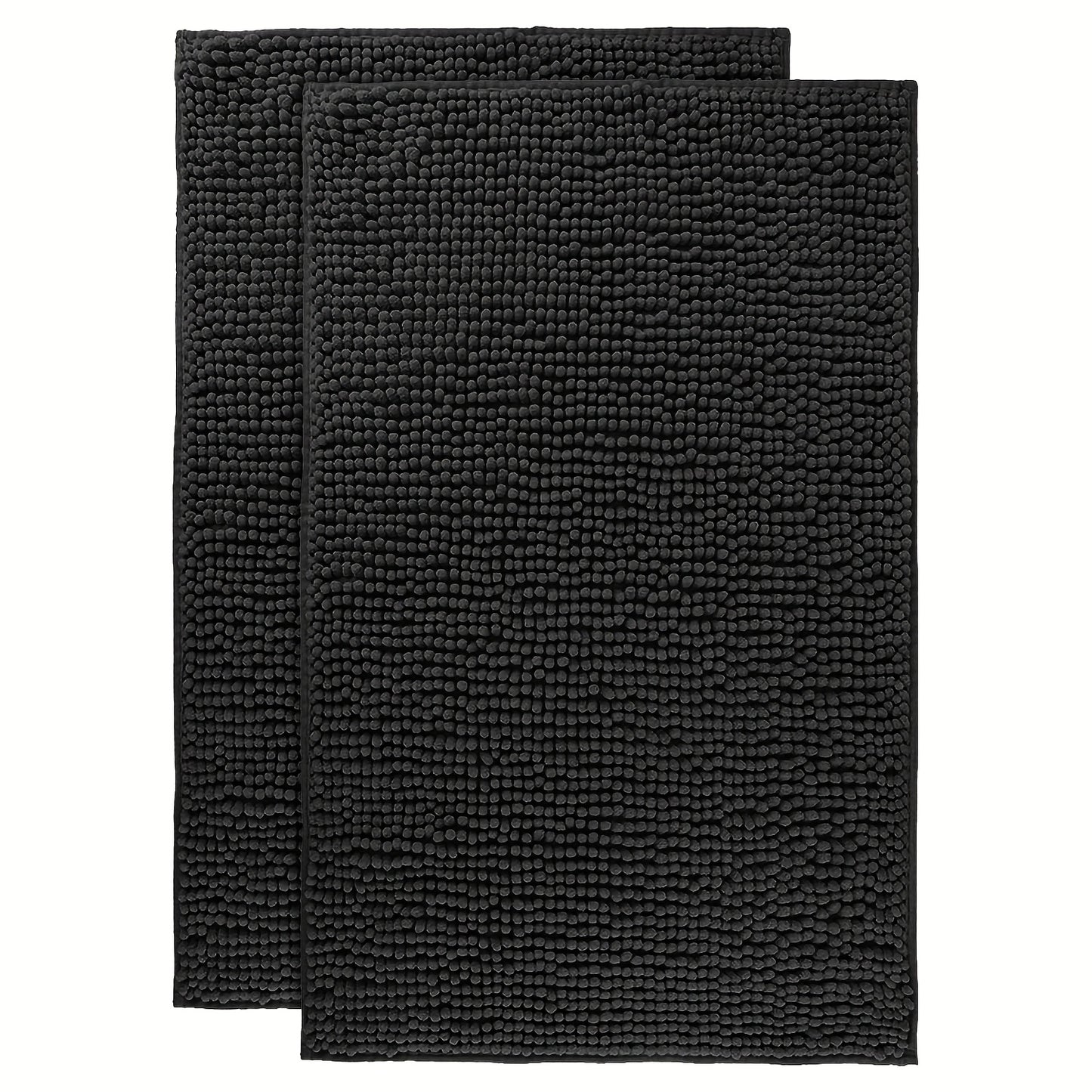 Chenille Bathroom Rug Extra Soft Absorbent Bath Mats for Bathroom Floor, Water Absorbent, Machine Washable