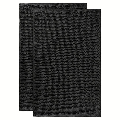 Chenille Bathroom Rug Extra Soft Absorbent Bath Mats for Bathroom Floor, Water Absorbent, Machine Washable