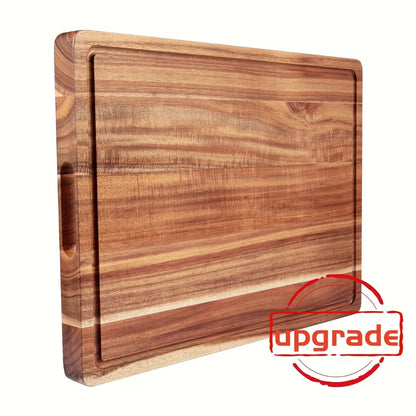 King Size 30/24/20 Inch Wooden/bamboo Cutting Board with Juice Trough, Thick Akashi Butcher Board, Kitchen Akashi Cutting Board, Large Restaurant Cheese Board, Food Preparation and Dining Board, Dietary Vegetable and Cheese Cutting Board