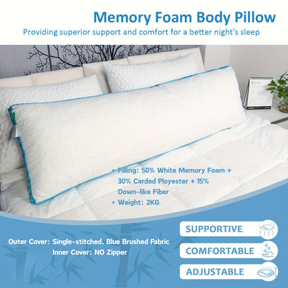 Body Pillow Firm Body Pillows for Adults Long Pillow for Sleeping Bed Full Body Pillow for Back Stomach Side Sleeper