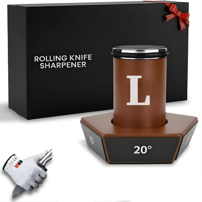 1 Set Of Diamond Rolling Knife Sharpeners, Two-angle/five-angle Rolling Knife Sharpeners, Exquisite Christmas Kitchen Gifts, Suitable for Kitchen And Outdoor Knives - Perfect Halloween Gift/Christmas Gift for Chefs