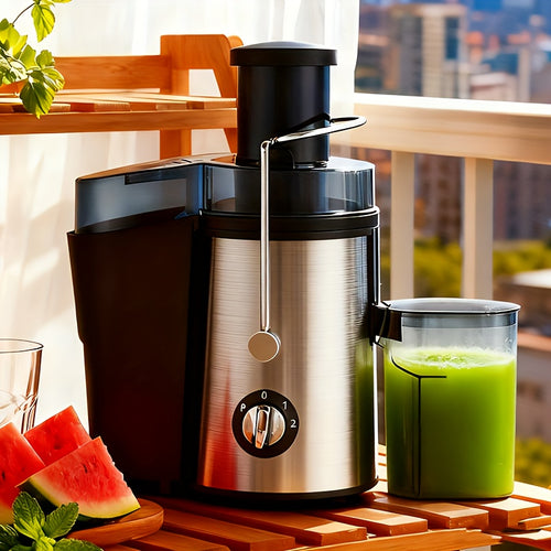 Multifunctional Juicer, Fruit Blender, Food Processor, Food Mixer, Featuring a 3-Inch Wide Mouth Design Suitable for All Kinds of Fruits And Vegetables, Three-Speed Speed Regulation, Detachable for Easy Cleaning, Fruit And Vegetable Juicer