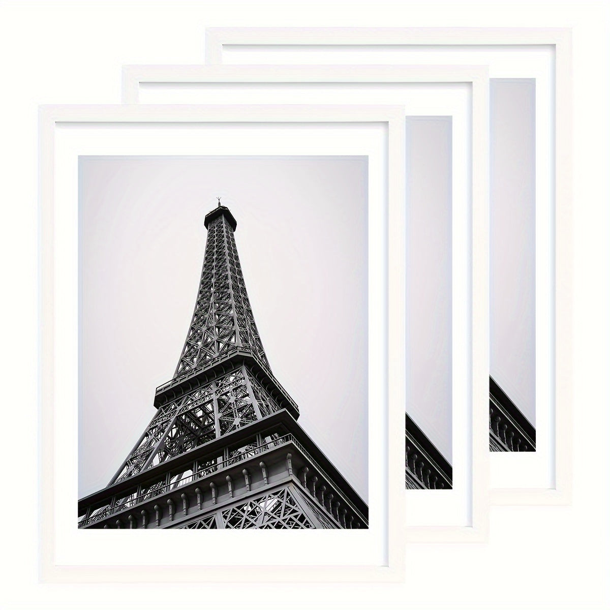 Wall Photo Frames Set of 3 – 12x16 Inch Picture Frames for Wall Display, Multiple Colors, Hallway & Living Room Decor, Gift-Ready