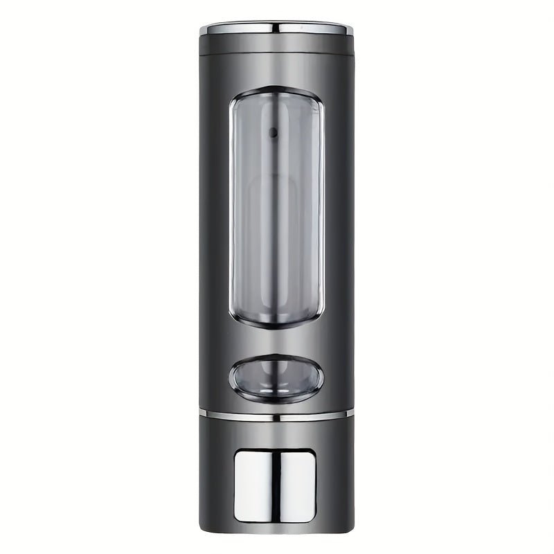 Wall-Mounted Large Capacity Soap Dispenser, 13, 53oz - Manual Press, No-Drill Installation, Plastic - Ideal for Shower Gel, Shampoo & Liquid Cosmetics - Home & Bathroom Organization|Modern Dispenser|Wallmounted Dispense