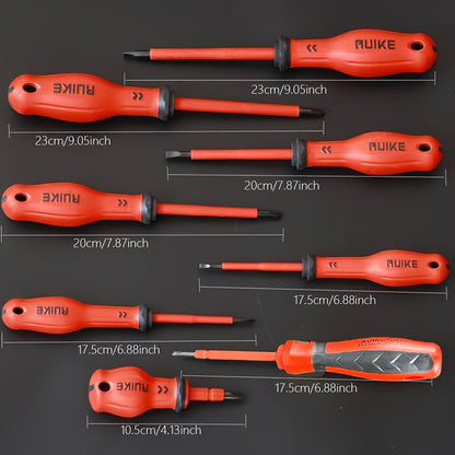 8pcs Magnetic Screwdriver Set, 4 Slotted Phillips Screwdriver Non-Slip Hand Tools, Perfect for Electronics, Furniture, Appliances and Car Repair DIY Hand Tools Father's Day Gift