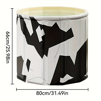 Adult Hot Tub, & Cold Soaking Tub, Foldable Full Body Bath Barrel For Home, Multi-use Storage Bucket With Non-slip Base, Durable Odorless Space-saving, Portable For Travel & Small Spaces, Ideal Holiday Gift, Essential Bathroom Accessory