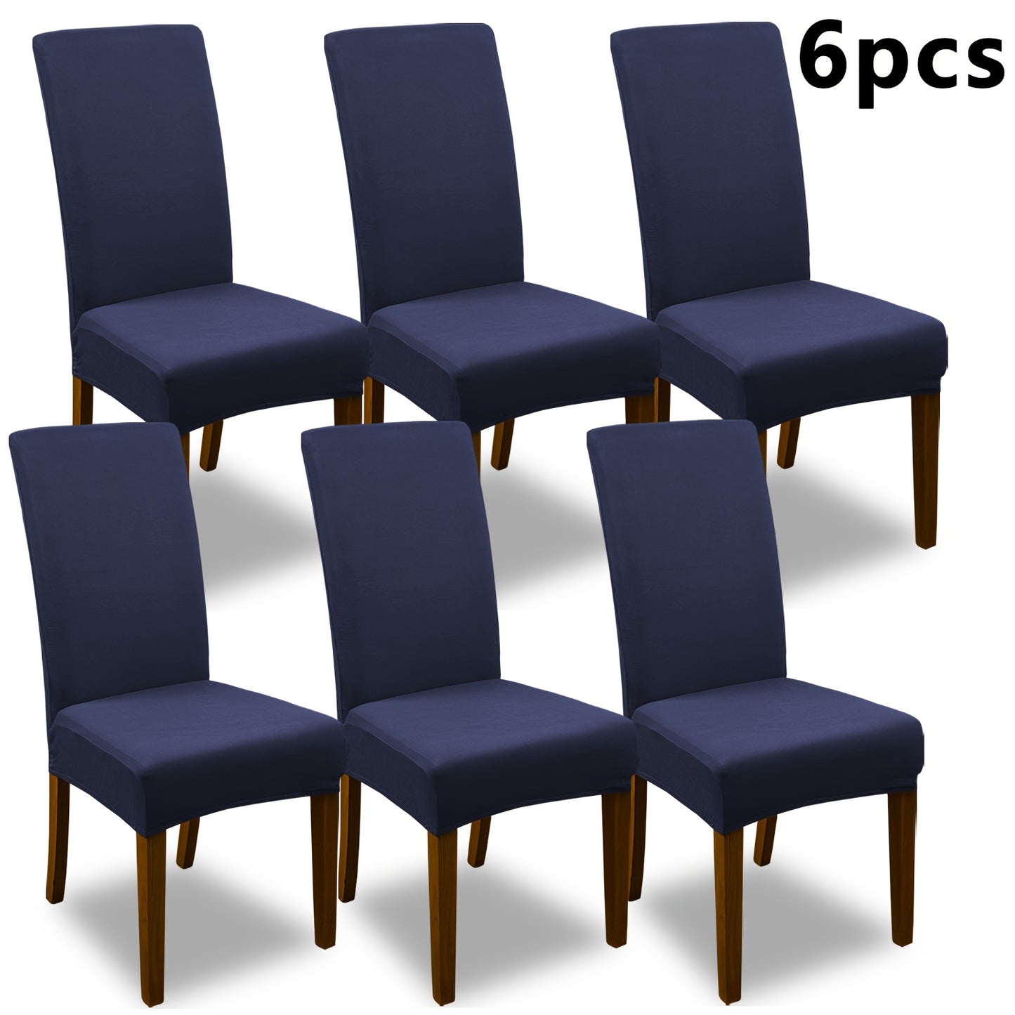 4pcs Set/6pcs Set Milk Elastic Home Kitchen Dining Chair Slipcover, Chair Cover, Furniture Protector For Wedding Office Living Room, Valentine'S Day Gift, Valentine'S Day Decorations