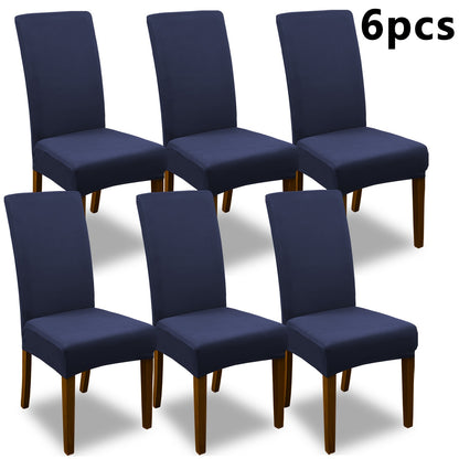 4pcs Set/6pcs Set Milk Elastic Home Kitchen Dining Chair Slipcover, Chair Cover, Furniture Protector For Wedding Office Living Room, Valentine'S Day Gift, Valentine'S Day Decorations