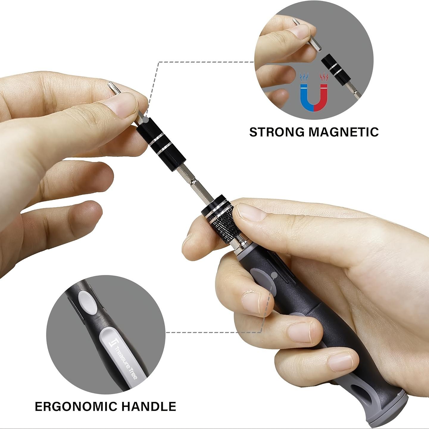 A Set of ALL-IN-ONE Precision Screwdriver Sets, with Magnetic Repair Tool Sets, Anti-Slip Portable Tool Sets, Ergonomic Handles, Suitable for Mobile Phones, Laptops, Watches, Electronic Products, Chrome Vanadium Steel, Spring Cleaning Precision Screwdrive