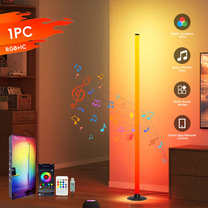 HKmm RGB RGB Floor Lamp With Remote Control - USB-Powered, Color Changing, Adjustable Brightness & Color, Modern Space-Themed Design For Living Room, Bedroom