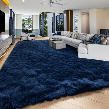 An 8X10 Feet Luxurious Plush Rug Designed for The Living Room, Featuring a Fuzzy Texture, This Large Area Rug Is Fluffy, Modern, And Non-Slip, Making It Perfect for Bedrooms, Study Rooms, Teen Dorms, And As a Home Decor Item Or Christmas Gift