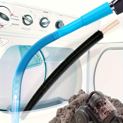 Dryer Vent Cleaning Kit, Dryer Lint Vacuum Cleaner Accessories and Flexible Dryer Lint Brush, Vacuum Hose Accessories, Vacuum Hose Brush Set