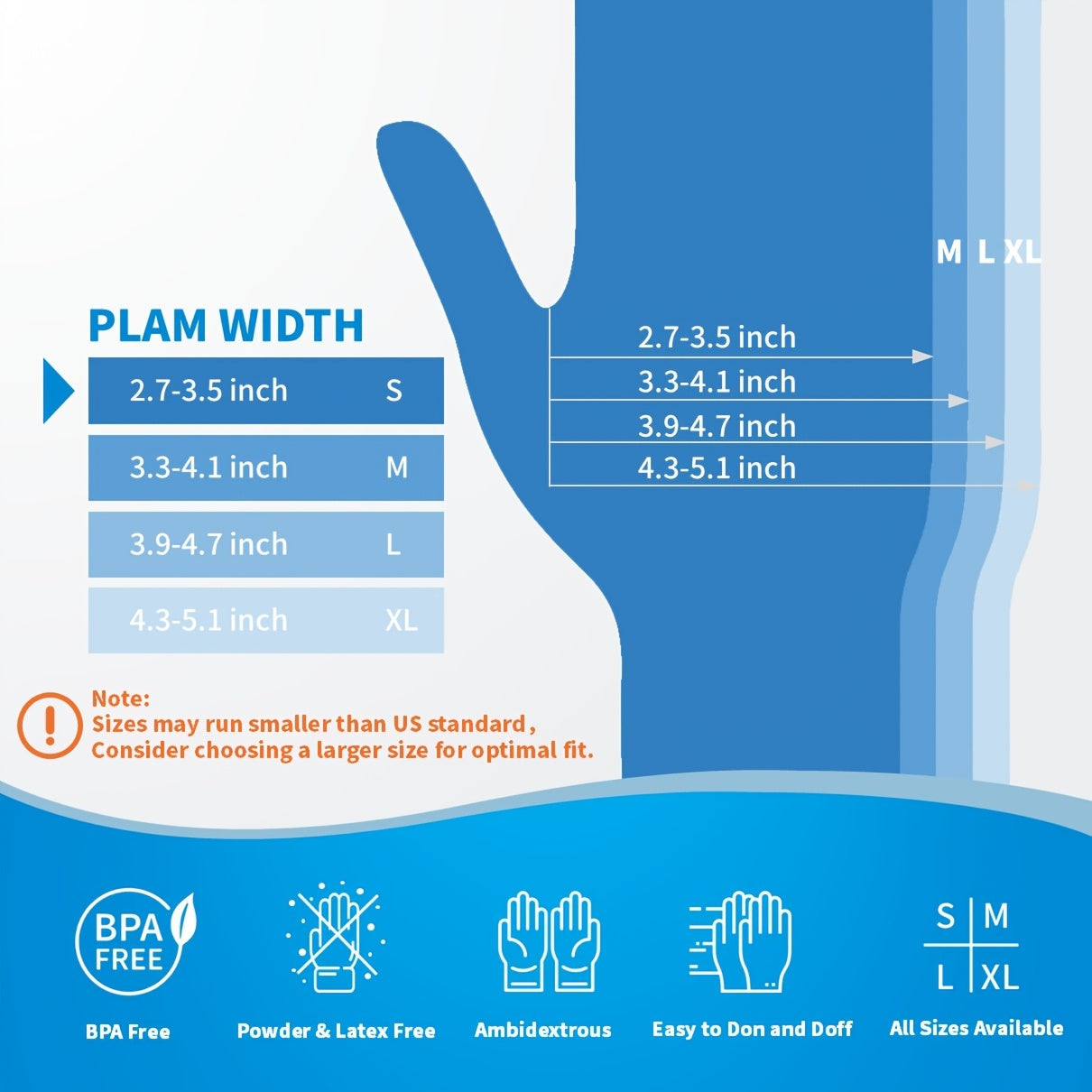 1000/501/201/101pcs Pack, Blue Nitrile Disposable Gloves, 5.5mil Thickness, Elastic Fit, Chemical-resistant, -free, Designed for Maintenance Teams, Suitable for Household Cleaning, Tattooing, Painting, Car Washing, Etc