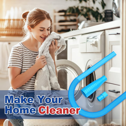 2pcs Dryer Vent Cleaner Kit And Flexible Dryer Lint Brush Vacuum Hose Attachment Power Lint Remover Refrigerator Coil Brush