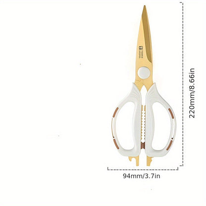 Strong Scissors - Handy, Rust-Proof, Sharp, Meat Scissors Outdoor Emergency Vegetable And Fruit Scissors, Beautiful, Tailored Scissors, Suitable for Daily Use in Kitchen, Restaurant, And Office, Gifts for Friends And Ladies on Festivals