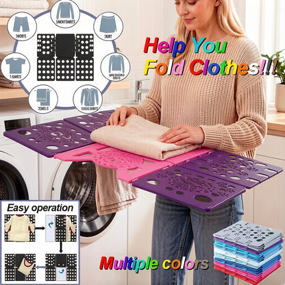 Folding Board-durable Plastic Laundry Folding Rack with Ergonomic Design and Alignment Guide, Fast and Simple Clothes Folding, Multi-color Optional, Laundry Accessories, Clothing Finishing, Functional Design and Efficient Design., Mounted Closet
