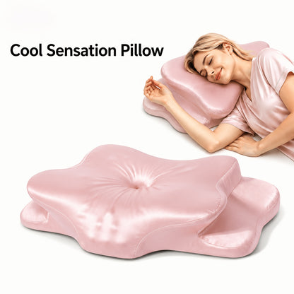Cervical Neck Pillow for Sleeping – Butterfly-Shaped Ergonomic Memory Foam Pillow, Contour Support for Back & Side Sleepers, Slow Rebound Pressure Relief, Machine-Washable Pillowcase, Multiple Colors & 2-Pack Options