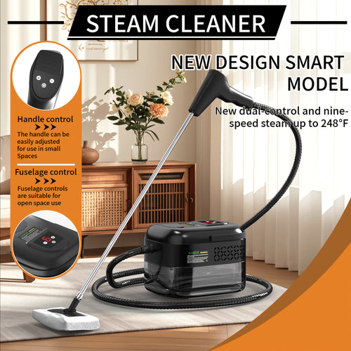 High Pressure Steam Cleaner, Steam Cleaner Handheld, High Temperature Carpet Cleaner, Handle Gear Switch Adjustment, LCD Display, 40.58oz Water Tank Capacity, Suitable for Kitchen Fumes, Sofas, Easter Gifts,