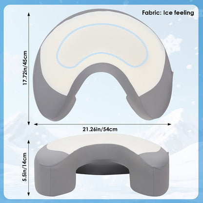 Ergonomic Cervical Pillow C-Shaped Neck Support Side Back Sleepers
