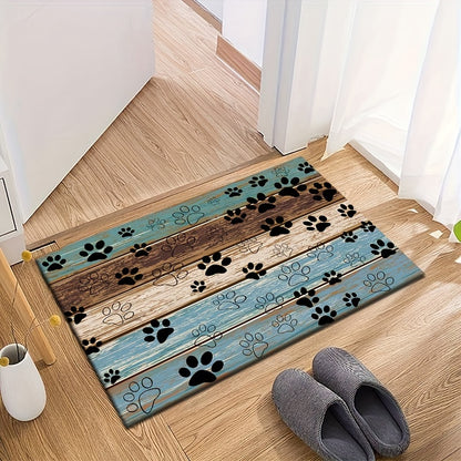 Fashion Claw Print Welcome Door Mat - Durable, Anti Slip, And Quick Drying, Suitable for Indoor/outdoor Use - Perfect for Living Rooms, Bedrooms, Bathrooms, Kitchens, Terraces, And Laundry Rooms - Washable Door Mat