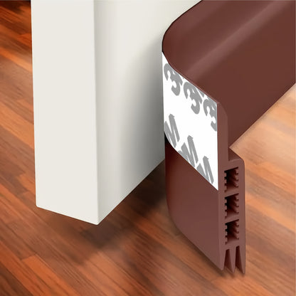 1pc Silicone Door Draft Stopper, Under Door Draft Blocker, Insulator Door Sweep Weather Stripping, Noise Stopper, Strong Adhesive 39" Length