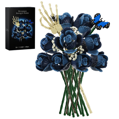 Valentine's Day Zombie Series Bouquet Gift Set Romantic Festive Atmosphere - Warm Decorative Home Accents for Adult Women And Teenagers - Mother's Day, Easter And Valentine's Day Gifts - Gothic Home Decor with Dark Aesthetic Skeleton Floral Motifs