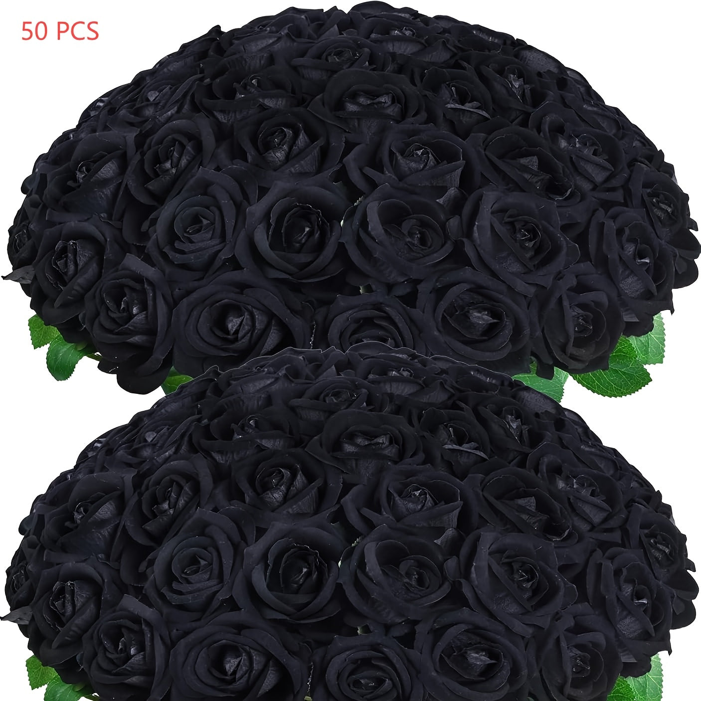 50/100pcs Red Roses Artificial Flowers, Real Touch Velvet Roses Bouquet Fake Flowers Bulk, Artificial Roses with Long Stems for Valentines Day Gift DIY Bridal Wedding Centerpiece Decorations, Mothers Day Decor, Home Decor, Room Decor, Rosas Eternas
