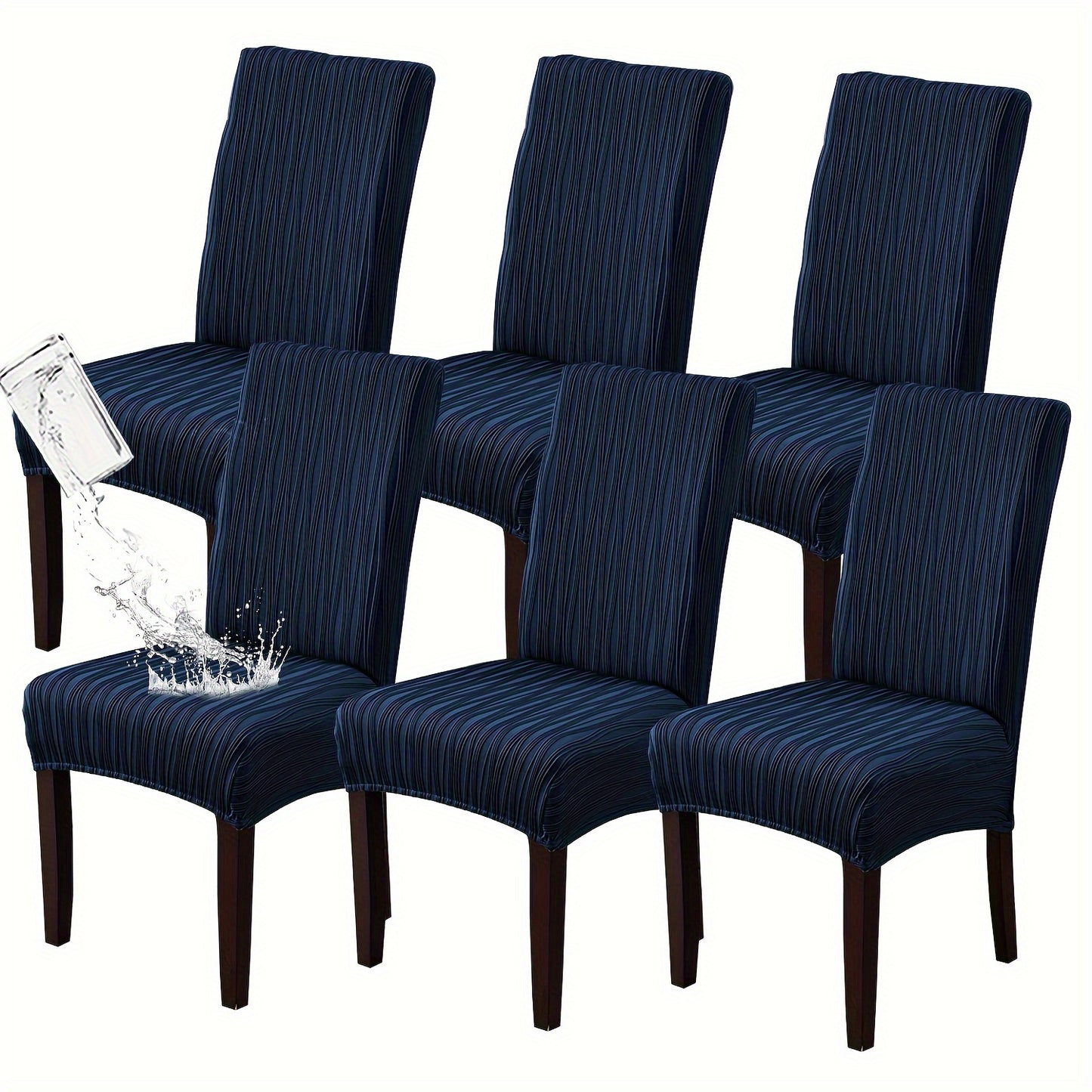 4/6pcs Of Stain-resistant Dining Chair Covers, Restaurant Furniture Protective Covers, Winter Christmas Decor Pet Furniture Protection, Removable And Easy-to-clean Stretch Dining Chair Covers, Valentine's Day Home Decorations