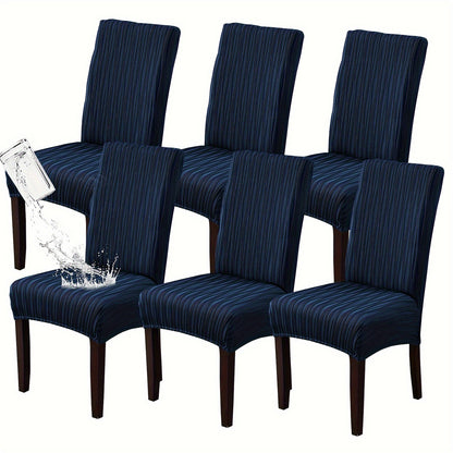4/6pcs Of Stain-resistant Dining Chair Covers, Restaurant Furniture Protective Covers, Winter Christmas Decor Pet Furniture Protection, Removable And Easy-to-clean Stretch Dining Chair Covers, Valentine's Day Home Decorations