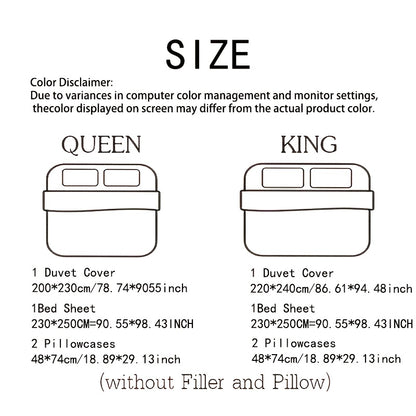4pcs Autumn And Winter Soft Warm Fluffy Bedding Set Comforter Set(Duvet Cover with Pillowcases), Ideal for Cozy Comfort(QUEEN, KING SIZE) | NO Quilt