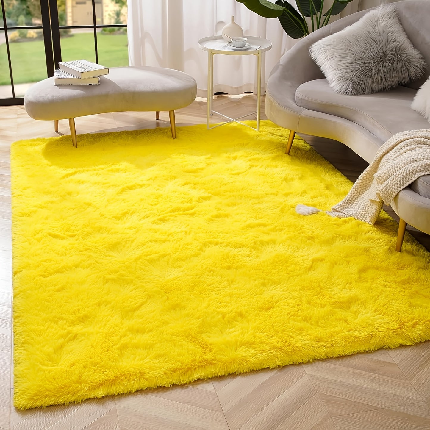 Fluffy Area Rug Large Soft Shag Carpet for Living Room Bedroom – Non-Slip Ultra Thick Plush Floor Mat, Multiple Sizes & Colors, Home Decor