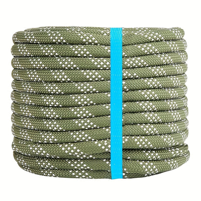 Double Braided Nylon Rope 1/2 Inch Heavy Duty Polyester – 100ft 150ft 200ft Multi-Color for Anchoring Towing Cargo Sailing Dock Lines & Outdoor Use
