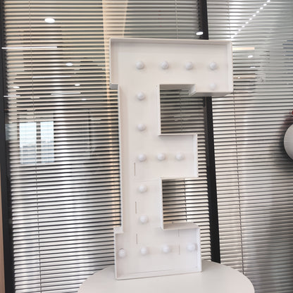Cool White 120cm/4FT Tall Lighted Holiday Displays, LED Letter Board, BABY, LOVE, HBD With Cool White Lights For Wedding, Proposal, Birthday Party, Anniversary, Graduation Decor