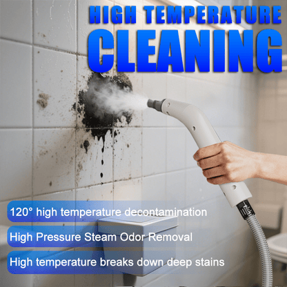 Handheld Steam Cleaner 1200W High Pressure Portable Steam Cleaning Machine for Home, Car, Upholstery, Floors & Gaps - High Power Water Tank, Multi-Surface Steamer with Storage Bag, Regular & Pro Edition