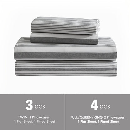 Ultra Soft Machine Washable Luxury Bed Sheet Set - ClevaHome 3/4/6pcs Cooling Queen Sheet Set Deep Pocket - Shrinkage & Fade Resistant Embroidered For Daily Use, Dorms, Guest Rooms, Graduation [Black Friday Cyber Monday Christmas Gift]