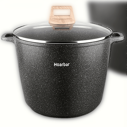 Hoarbar 10.5QT Large Capacity Non-Stick Stock Pot - High-Temperature Resistant, Induction & All Stovetops Compatible, Easy-Clean Design for Home Cooks & Families, Perfect Housewarming Gift