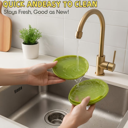 Avocado Preservation Box And Onion Storage Set, Silicone Vegetable And Fruit Preservation Box, Suitable for Refrigerators, Reusable Fresh Preservation Box, Suitable for Tomatoes, Lemons, Garlic, Potatoes - Reducing Food Waste