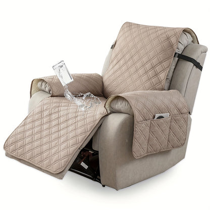 Multi-functional 23-inch Recliner Cover With Practical Pockets - Easy To Install, Scratch-resistant, Machine Washable, Suitable For Outdoor Use And Pet Protection, Easter Decoration