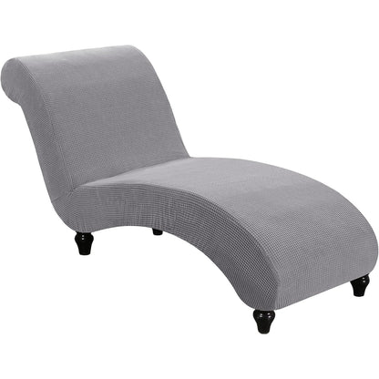 1pc PRINCEDECO Chaise Lounge Cover Stretch Chair Lattice Slipcover for Living Room Bedroom Soft Jacquard Fabric Machine Washable