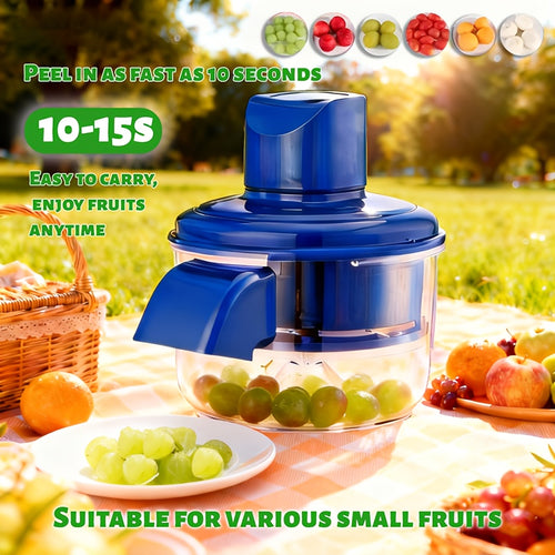 Multifunctional Fruit Peeler, Rapid Peeling, 10-20 Seconds for Quick Peeling, Electric Peeler for Grapes, Garlic And Cherry Tomatoes, Specially Designed for Small Fruits And Vegetables, High-Efficiency Kitchen Electric for Home Cooking