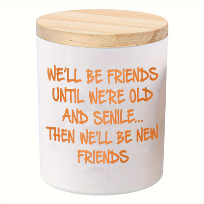 Lavender Soy Engraved Candle Friendship Gift for Women Birthday Christmas