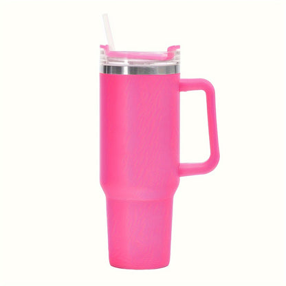 1pc 40 Oz Large Capacity Stainless Steel Water Cup - Leak Proof Insulation, Cold Insulation Cup with Lid And Straw Suitable for Outdoor Activities - A Great Choice for Men And Women'S Holiday Gifts