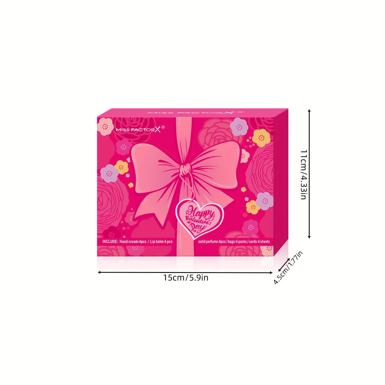 20pcs Beauty Gift Set Lip Balm Hand Cream Solid Perfume Pink Gift Bag Glossy Finish All Skin Types Holiday Party Mother's Day Wedding Bridesmaid Favors