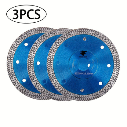 3pcs-Set. 4-1/2" Diamond Saw Blade, X-Teeth Diamond Blade for Porcelain, Tile, Brick, Granite And Concrete