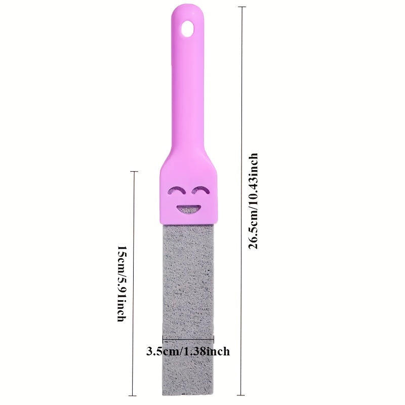 Pumice Stone Toilet Brushes with Ergonomic Handle - Heavy-Duty Limescale, Rust & Stain Remover, Non-Scratch Cleaning Tools for Bathroom, Kitchen, Sink, Bathtub - Ideal for Tile, Glass, Pumice Stone for Bathroom, Sink Cleaner, Rust Removal